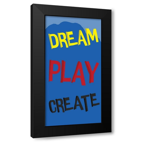 Dream Black Modern Wood Framed Art Print with Double Matting by Grey, Jace