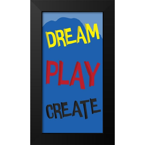 Dream Black Modern Wood Framed Art Print by Grey, Jace