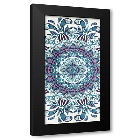 WaterLust Black Modern Wood Framed Art Print with Double Matting by Grey, Jace