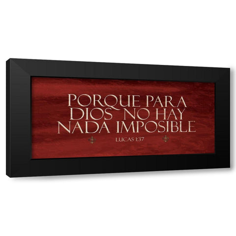 Lucas Porque Red Black Modern Wood Framed Art Print by Grey, Jace