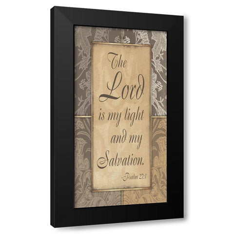 Lord Salvation Black Modern Wood Framed Art Print with Double Matting by Grey, Jace