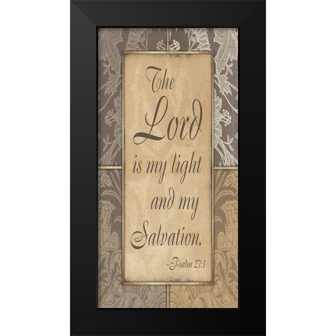 Lord Salvation Black Modern Wood Framed Art Print by Grey, Jace