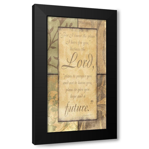 Lord Future Black Modern Wood Framed Art Print with Double Matting by Grey, Jace