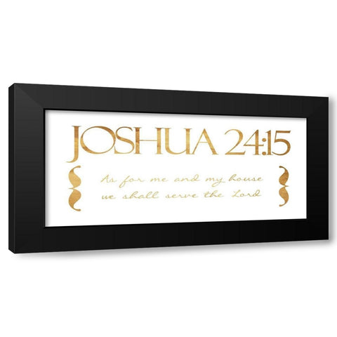 As For Me Black Modern Wood Framed Art Print by Grey, Jace
