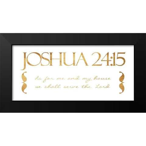 As For Me Black Modern Wood Framed Art Print by Grey, Jace