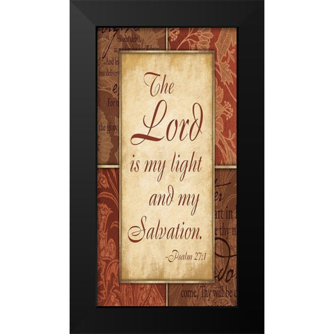 Lord is My Light Black Modern Wood Framed Art Print by Grey, Jace