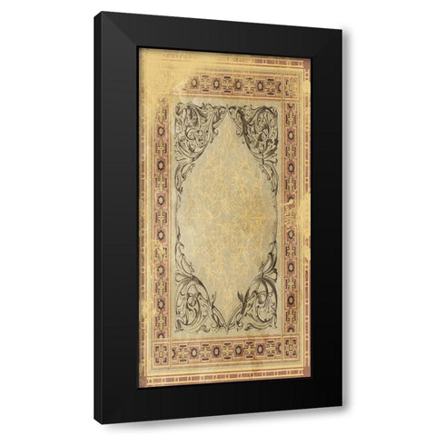 Desert Carpet Black Modern Wood Framed Art Print with Double Matting by Grey, Jace