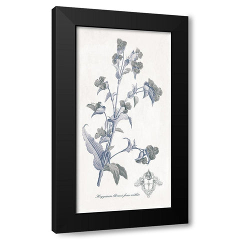 Happiness Blooms Black Modern Wood Framed Art Print by Grey, Jace