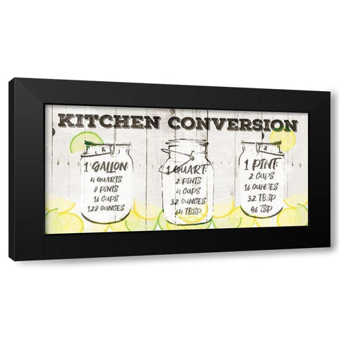 Kitchen Conversion Black Modern Wood Framed Art Print by Grey, Jace