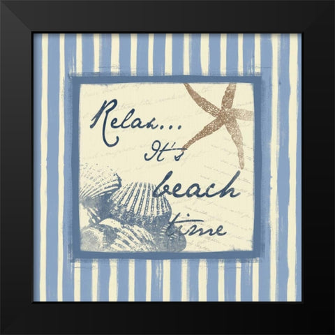 Relax Black Modern Wood Framed Art Print by Grey, Jace