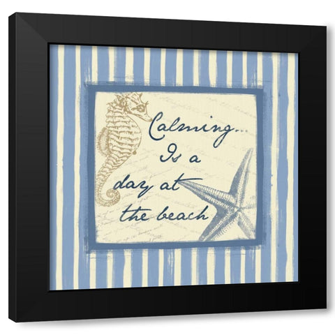 Calming Black Modern Wood Framed Art Print with Double Matting by Grey, Jace