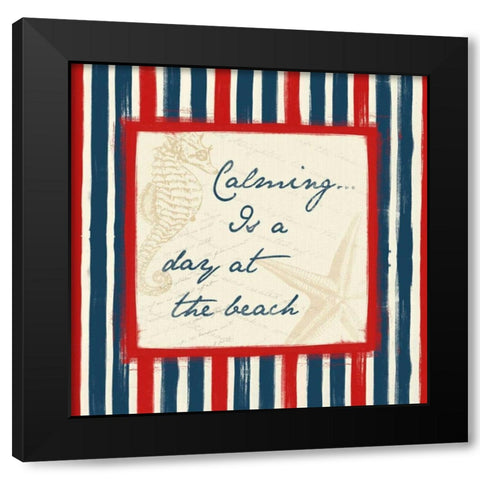 Calming Black Modern Wood Framed Art Print with Double Matting by Grey, Jace