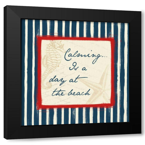 Calming Black Modern Wood Framed Art Print by Grey, Jace