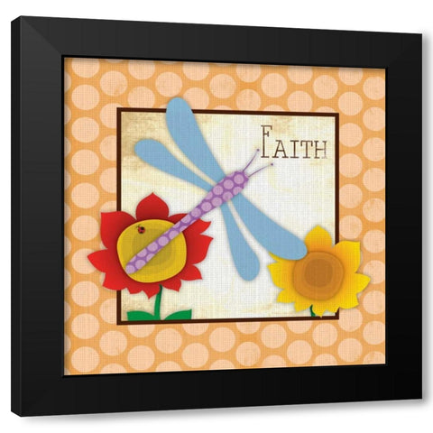 Faith Black Modern Wood Framed Art Print by Grey, Jace