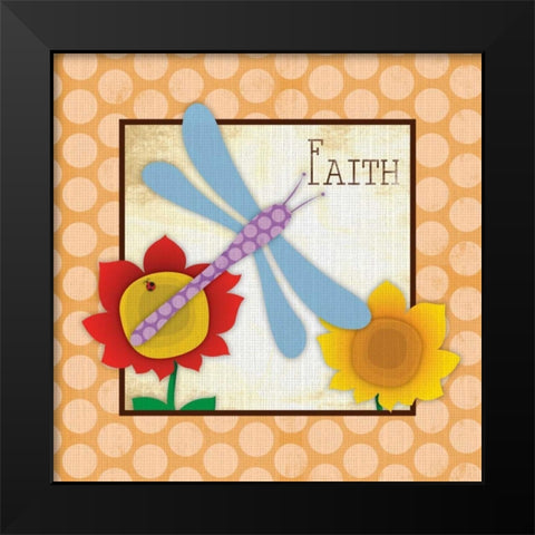 Faith Black Modern Wood Framed Art Print by Grey, Jace