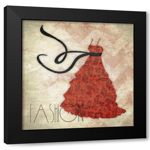 Fashion Black Modern Wood Framed Art Print by Grey, Jace