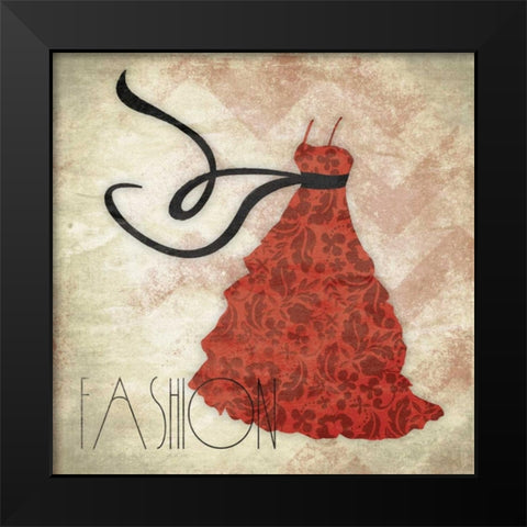 Fashion Black Modern Wood Framed Art Print by Grey, Jace