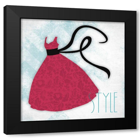 Style Black Modern Wood Framed Art Print with Double Matting by Grey, Jace