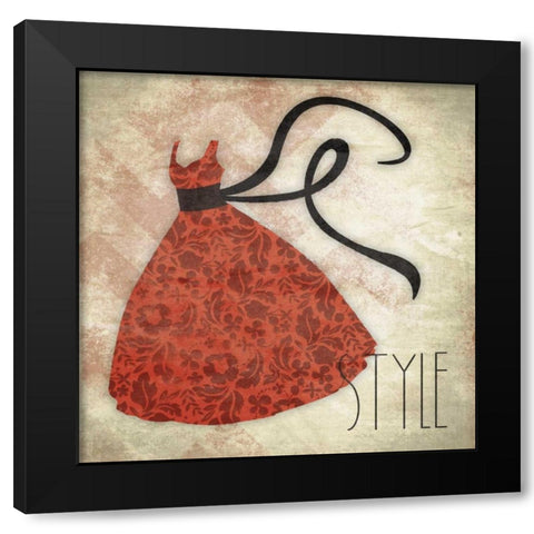 Style Black Modern Wood Framed Art Print with Double Matting by Grey, Jace
