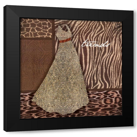Trends Black Modern Wood Framed Art Print by Grey, Jace