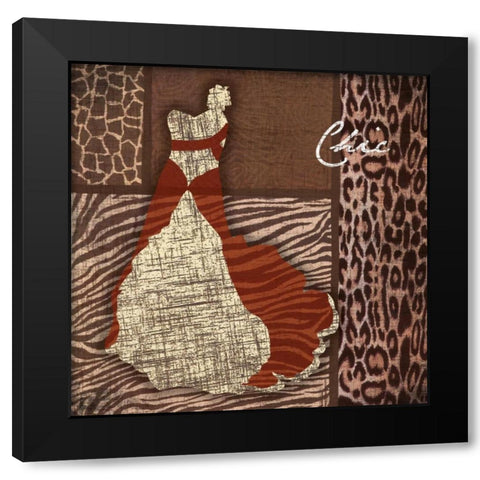 Chic Black Modern Wood Framed Art Print by Grey, Jace