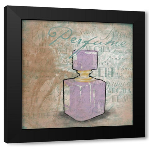 Perfume Black Modern Wood Framed Art Print by Grey, Jace