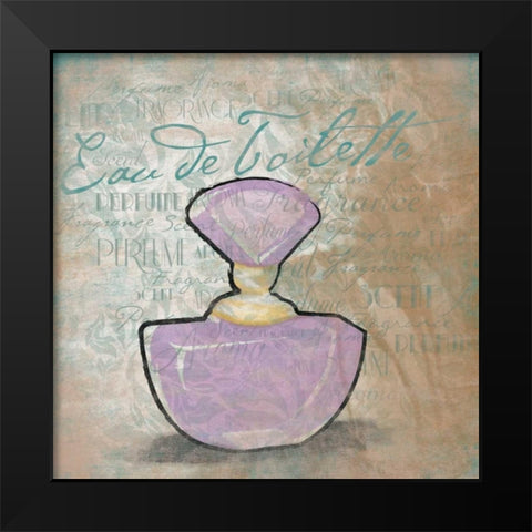 Eau de Toilette Black Modern Wood Framed Art Print by Grey, Jace