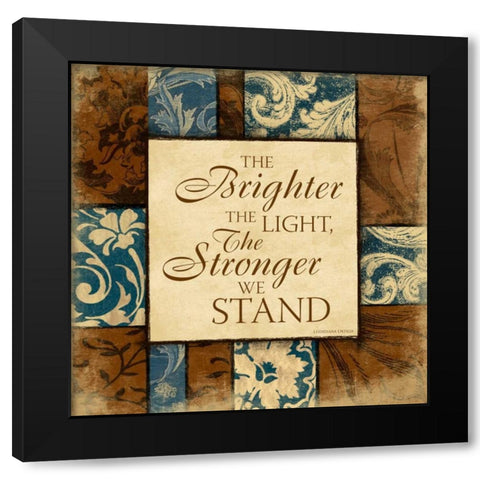 Brighter Black Modern Wood Framed Art Print by Grey, Jace