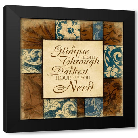 Darker Black Modern Wood Framed Art Print by Grey, Jace