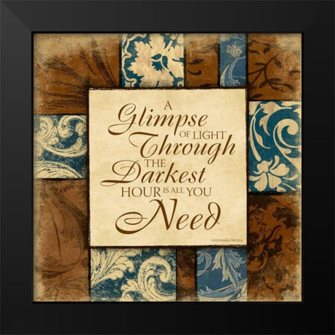 Darker Black Modern Wood Framed Art Print by Grey, Jace