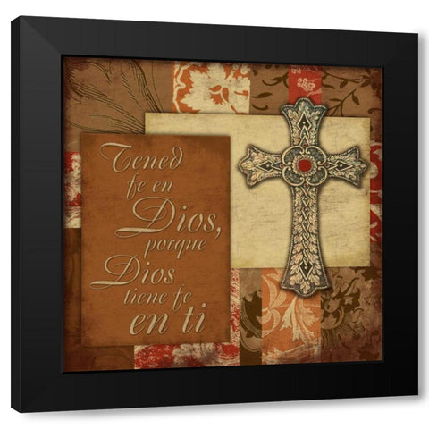 Spanish Faith Black Modern Wood Framed Art Print by Grey, Jace