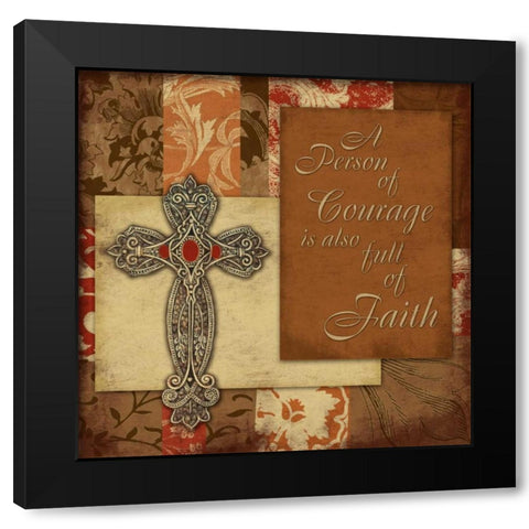 English Faith Black Modern Wood Framed Art Print with Double Matting by Grey, Jace