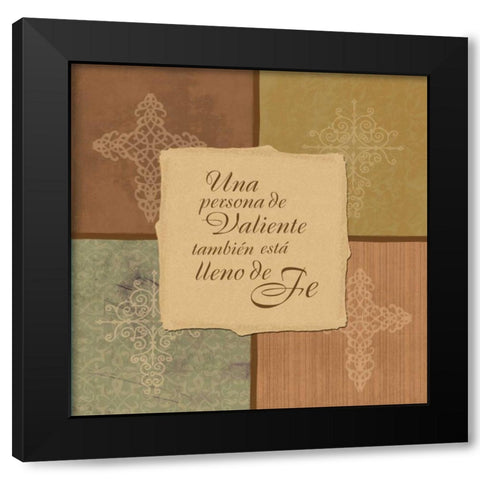 Spanish4patch Black Modern Wood Framed Art Print by Grey, Jace