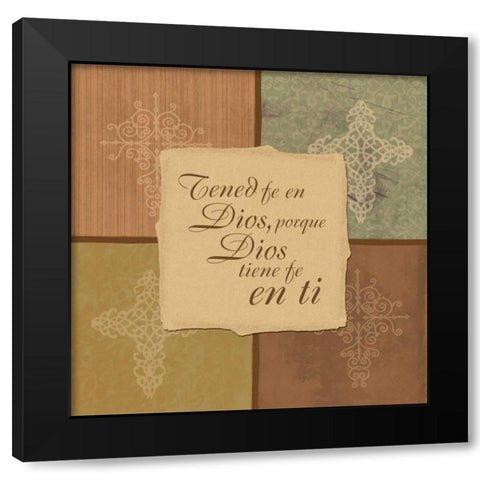 Spanish4patch Black Modern Wood Framed Art Print with Double Matting by Grey, Jace