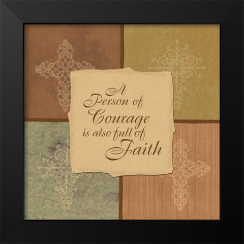 English4patch Black Modern Wood Framed Art Print by Grey, Jace