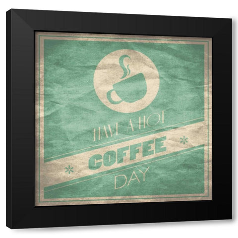 Coffee Black Modern Wood Framed Art Print by Grey, Jace