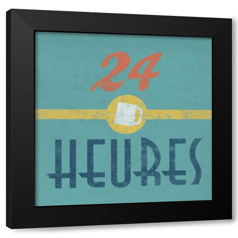 Coffee French Black Modern Wood Framed Art Print with Double Matting by Grey, Jace