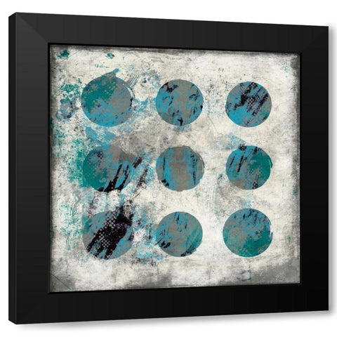 RC Abstract Black Modern Wood Framed Art Print with Double Matting by Grey, Jace