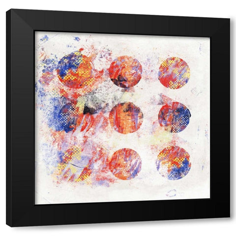 Abstract 2 Black Modern Wood Framed Art Print with Double Matting by Grey, Jace