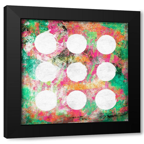Glow Abstract Black Modern Wood Framed Art Print by Grey, Jace