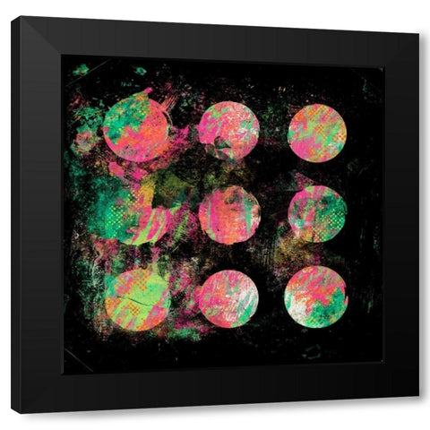 Glow Abstract Mate J2 Black Modern Wood Framed Art Print by Grey, Jace