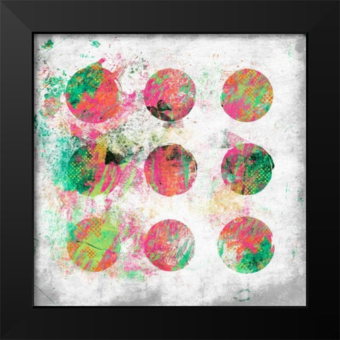 Glow Abstract Mate J Black Modern Wood Framed Art Print by Grey, Jace
