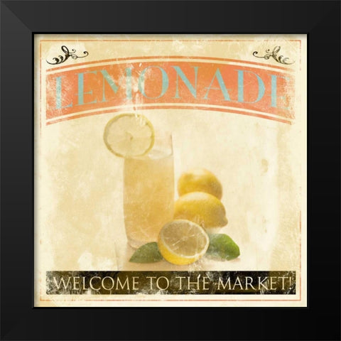 Lemonade Black Modern Wood Framed Art Print by Grey, Jace
