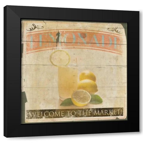 Lemonade 2 Black Modern Wood Framed Art Print with Double Matting by Grey, Jace