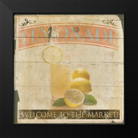 Lemonade 2 Black Modern Wood Framed Art Print by Grey, Jace