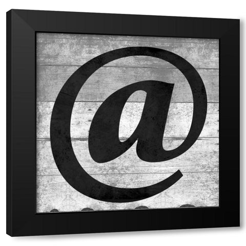 SHIFT KEY @ Black Modern Wood Framed Art Print with Double Matting by Grey, Jace