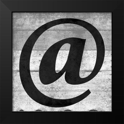 SHIFT KEY @ Black Modern Wood Framed Art Print by Grey, Jace