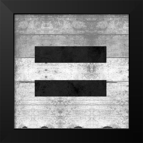 SHIFT KEY = Black Modern Wood Framed Art Print by Grey, Jace