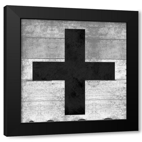 SHIFT KEY + Black Modern Wood Framed Art Print with Double Matting by Grey, Jace