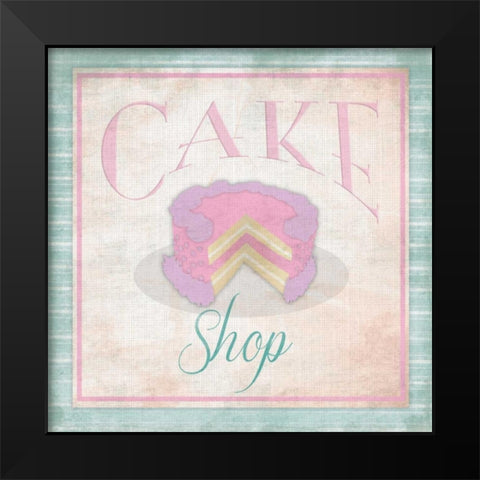 Cakes 2 Black Modern Wood Framed Art Print by Grey, Jace